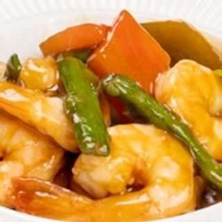 275. Gamberi con asparagi