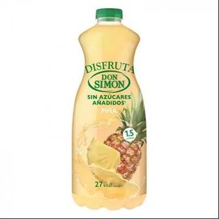 Néctar de Piña Don Simón Disfruta sin Azúcar Botella 1,5 L.
