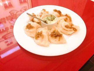 Pierogi ze szpinakiem I białym serem -  1 kg