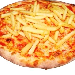 Pizza con Patatine