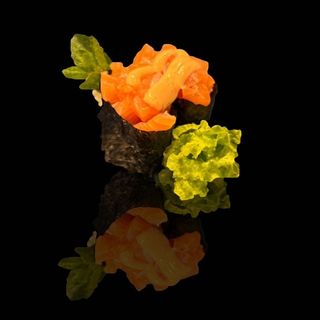 202. Gunkan sake spicy 2 pezzi