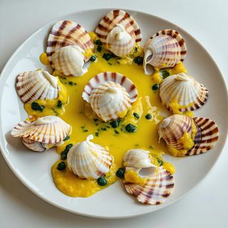 Миди с горчица и сметана