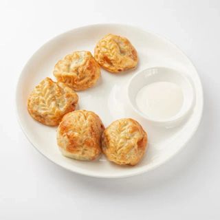 Манты с мясом жареные