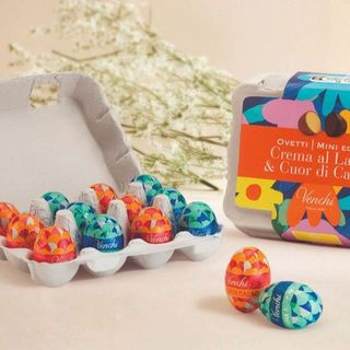 Confezione portaovetti di cioccolato assortiti 130 g