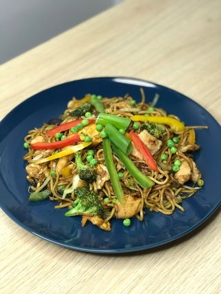 Nepali spaghetti vegetable