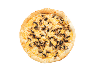 Пицца с грибами на сливочном соусе