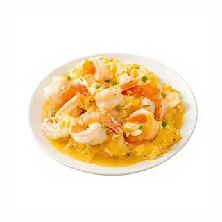 Revuelto De Gambas Y Ajetes