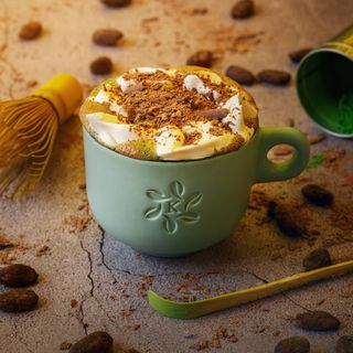 Matcha hot chocolate