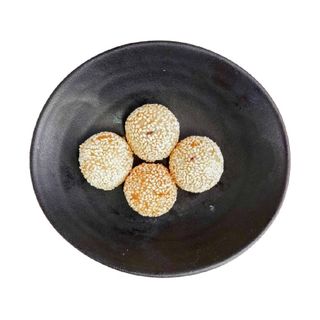 Bolas de sésamo con relleno de frijol rojo (芝麻球)