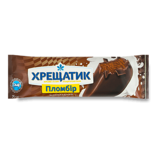 Морозиво «Хладик» «Хрещатик» шоколадне в шоколадній глазурі (75г)