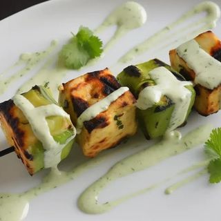 Tikka de creme de paneer/Paneer Malai Tikka