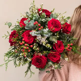 Ramo de 9 rosas rojas
