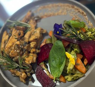 Émincé De Poulet Aux Champignons