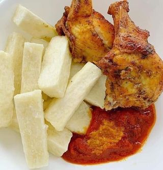 ¼ Poulet Frit + Accompagnement