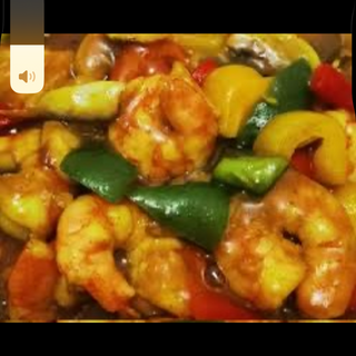 61.Gambas con salsa curry 