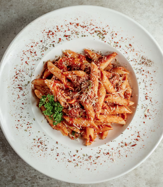 Penne All'Arrabbiata Con Langostinos
