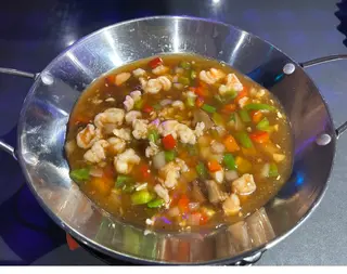 178a.Ku-bak arroz crujiente con pollo 