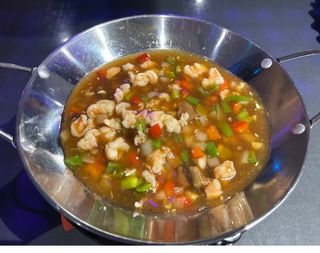 178c. Arroz ku bak con gambas