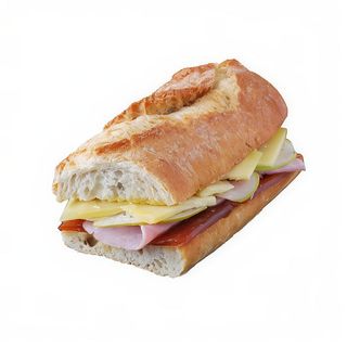 1/2 de jamón y queso