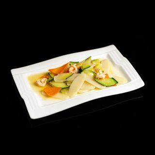 309 gnocchi cinesi con gamberi e verdura 