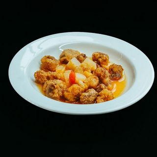 Cerdo Con Frutas Mixtas