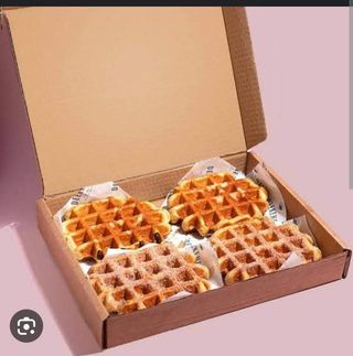 Waffles box and juice 
