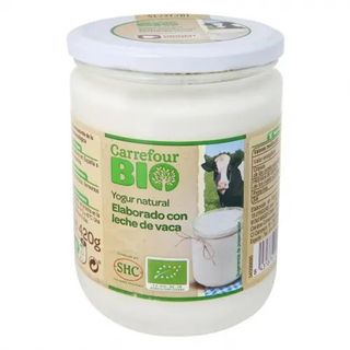 Yogur Natural con Leche de Vaca Ecológica Carrefour 420 Gr.
