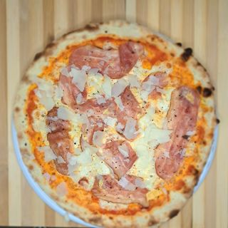 Pizza De Carbonara Familiar (50 Cm.)