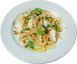 Espaguetis al pesto