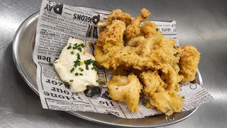 Calamar En Tempura Con Mayonesa