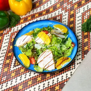 Салат с курицей и апельсинами