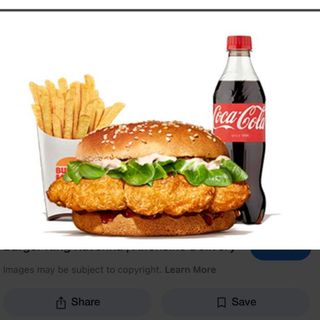 Grilled chicken burger menù