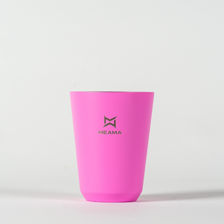 მეტალის ჭიქა 280 მლ ვარდისფერი