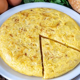 Tortilla de patata sin cebolla
