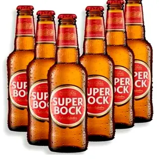 Super Bock Garrafa Cerveja De Portugal 330ml (1*6 Pack)