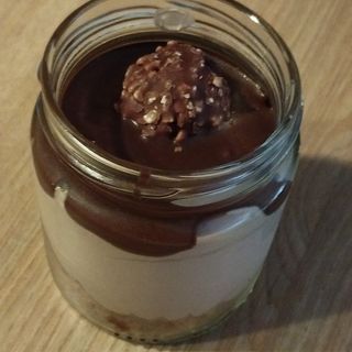 Mini tarta de ferrero rocher