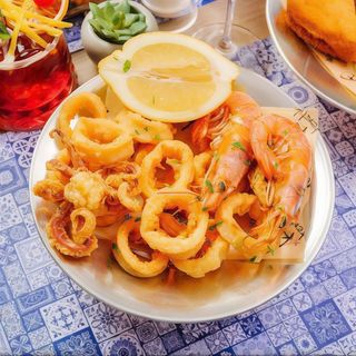 Frittura di calamari e gamberi