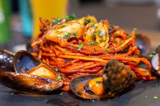 Spaghetti all'assassina di cozze