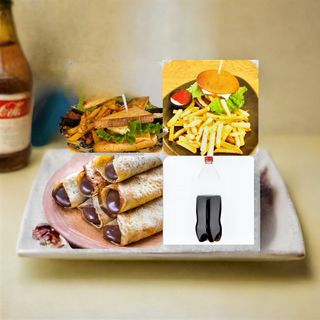 Бургер + Клуб сандвич меню (5 продукта) + Coca-Cola 1л