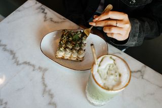Keto pistacjowe tiramisu