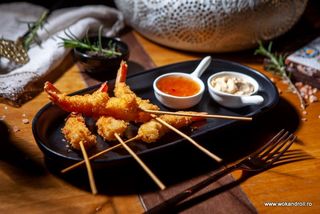 Creveți în crustă Panko