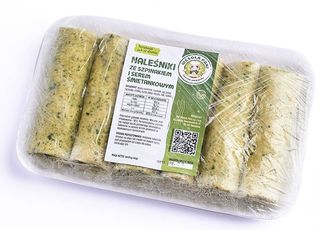 Naleśniki szpinakowe z serkiem śmietankowym