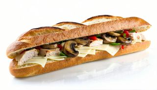 Panino falling away from me