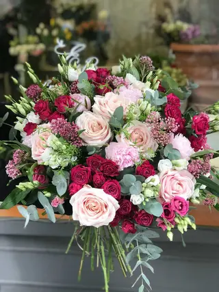 Bouquet sui tono del rosa medio