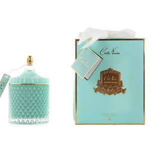 Lumanare ArtDeco albastra mare eau de vie (GML45010)