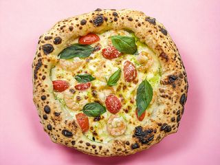 З маринованою креветкою та зеленою олією (~450g)