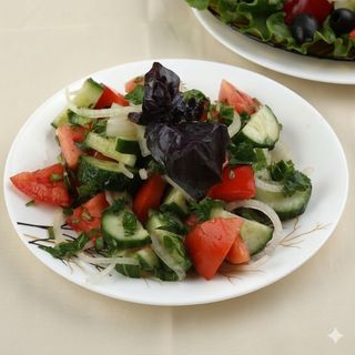 კიტრისა და პომიდვრის სალათი