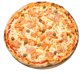 Pizza somon fume si capere