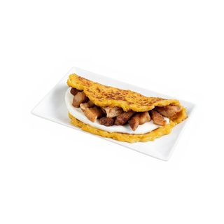 Cachapa de Chicharrón con queso (1 ud.)