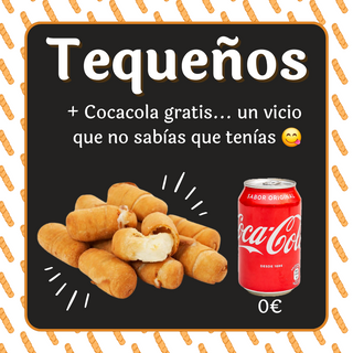 Tequeños (6 Uds.) + Cocacola gratis 330ml